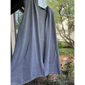 Cyrus NYC Hoodie Cardigan Women's Plus Size 3X Pockets Hip Length‎ Sleeveless